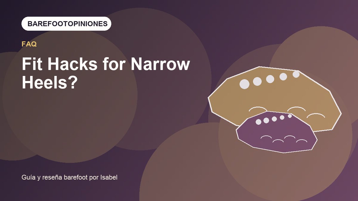 Imagen destacada de Fit Hacks for Narrow Heels?