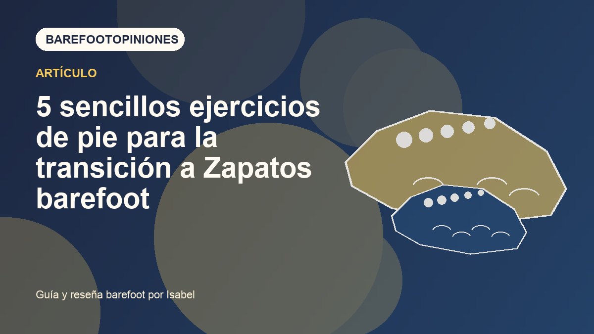 Imagen destacada de 5 sencillos ejercicios de pie para la transición a Zapatos barefoot