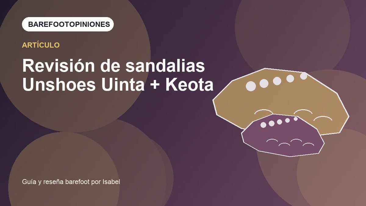 Imagen destacada de Revisión de sandalias Unshoes Uinta + Keota