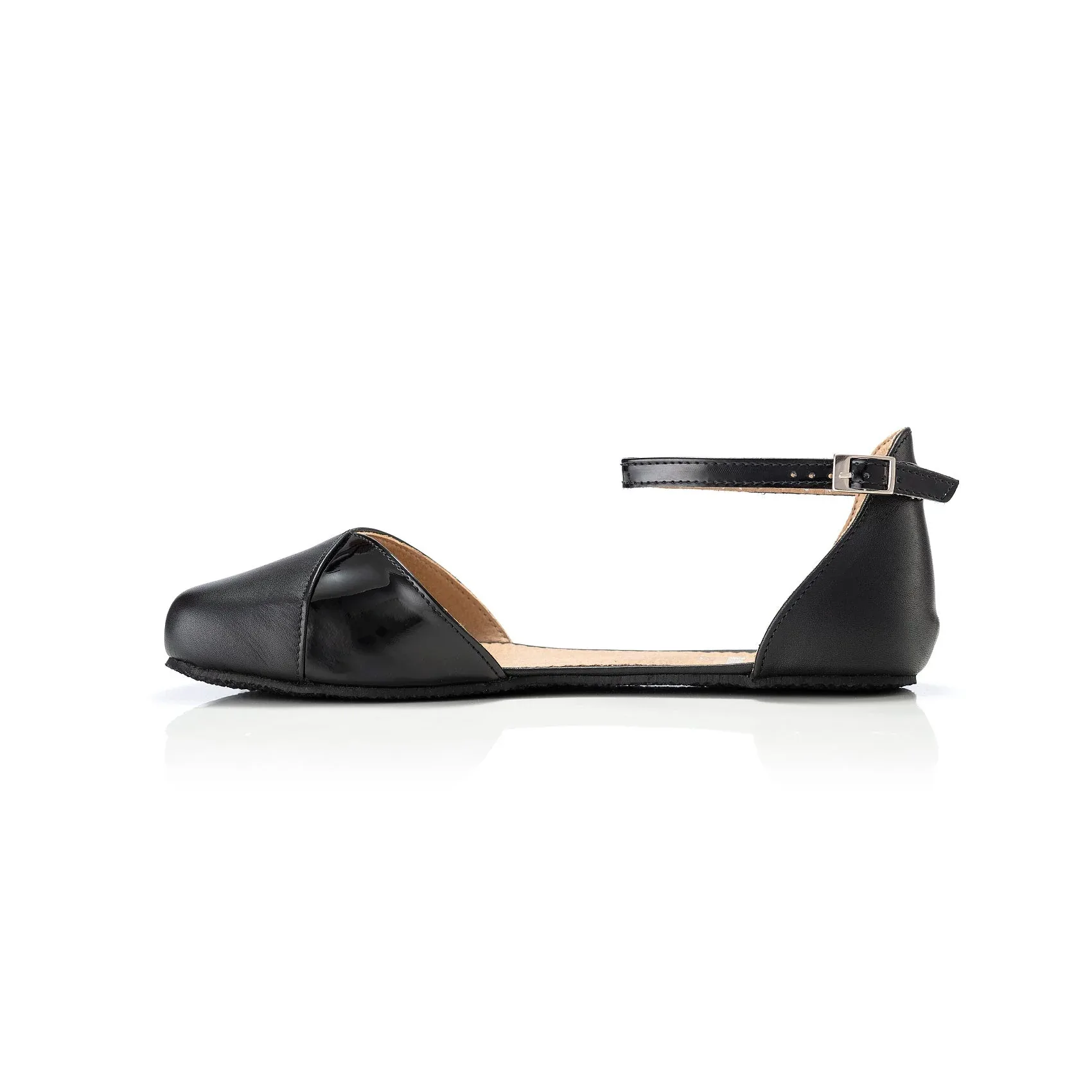 Sandalias barefoot Shapen Poppy negras