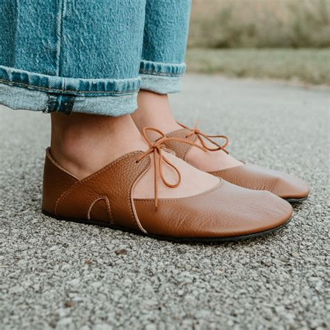 Bailarinas Softstar Vintage Tie en color cuero